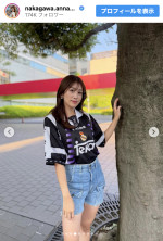中川安奈、ブロークコアスタイルを披露　※「中川安奈」Instagram
