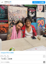千原ジュニア、中村達也の楽屋訪問　※「中村達也」Instagram