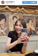 内田理央、黒トップスで美スタイル全開　※「内田理央」Instagram