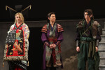舞台『HiGH＆LOW THE 戦国 外伝』開幕前会見に登壇した（左から）小澤竜心、山田健登、笹森裕貴