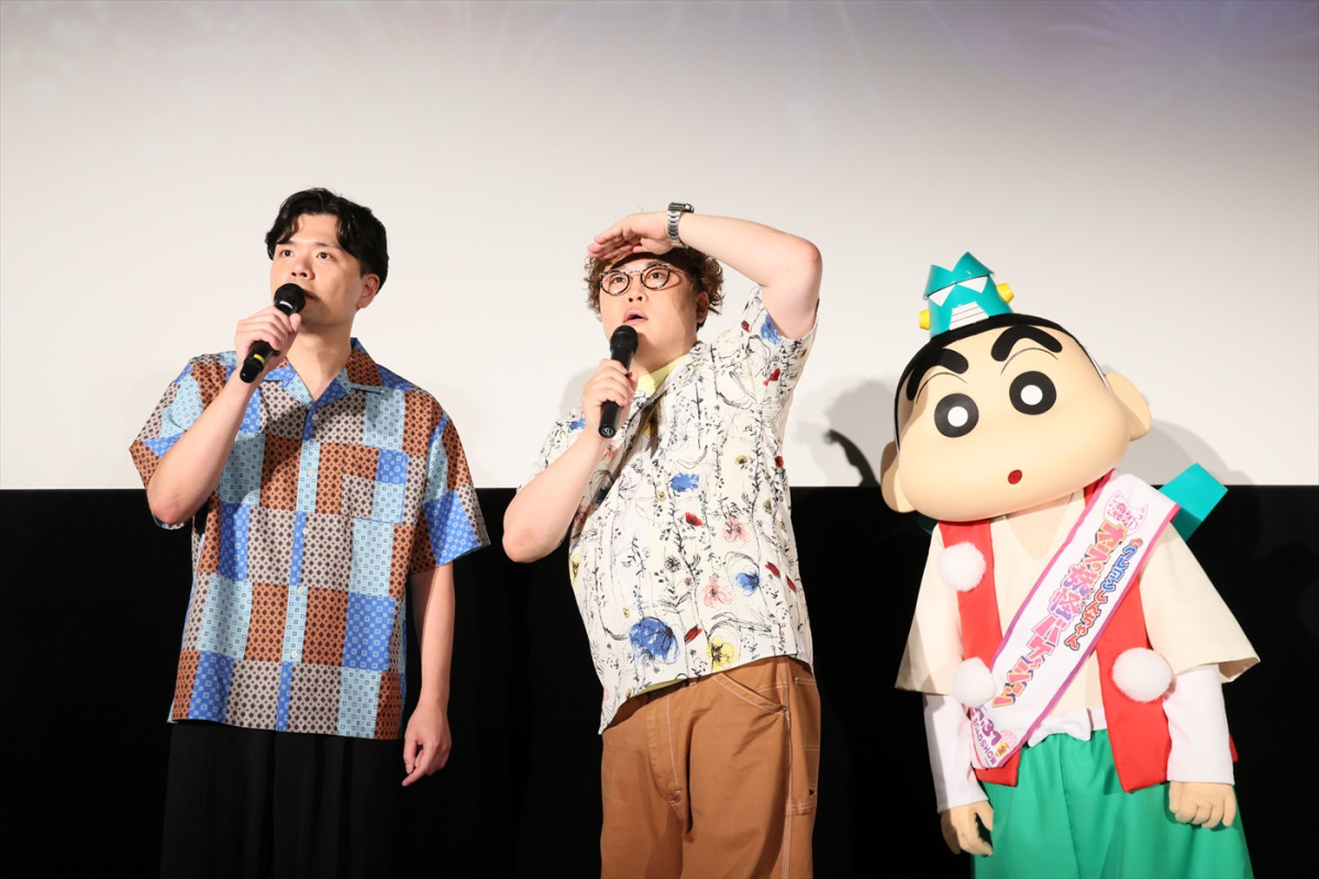 『映画クレヨンしんちゃん』最新作の舞台、秋田・大曲でマユリカ＆しんのすけが一日駅長に！