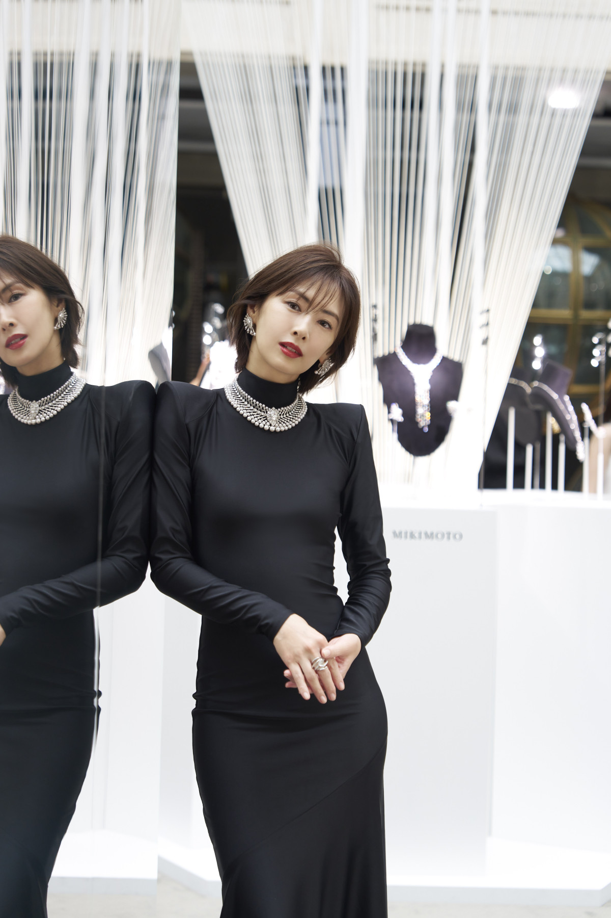 パリでの「MIKIMOTO」プレスプレビューに登場した北川景子