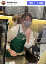 “可愛すぎる”元スタバ店員・安井南、グラビアも話題　※「安井南」Instagram