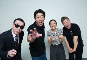 （左から）ジョニー志村、原口あきまさ、ミラクルひかる、古賀シュウ