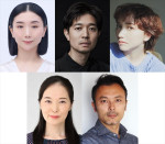 舞台『ナハトラント～ずっと夜の国～』に出演する（上段左から）まりゑ、薬丸翔、豊田エリー（下段左から）斉藤範子、石橋徹郎