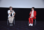 映画『オブセッション 災愛』トークイベント　左から上田慎一郎、あんこ