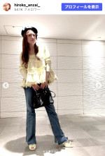 安西ひろこ、私服の秋冬コーデを披露　※「安西ひろこ」Instagram
