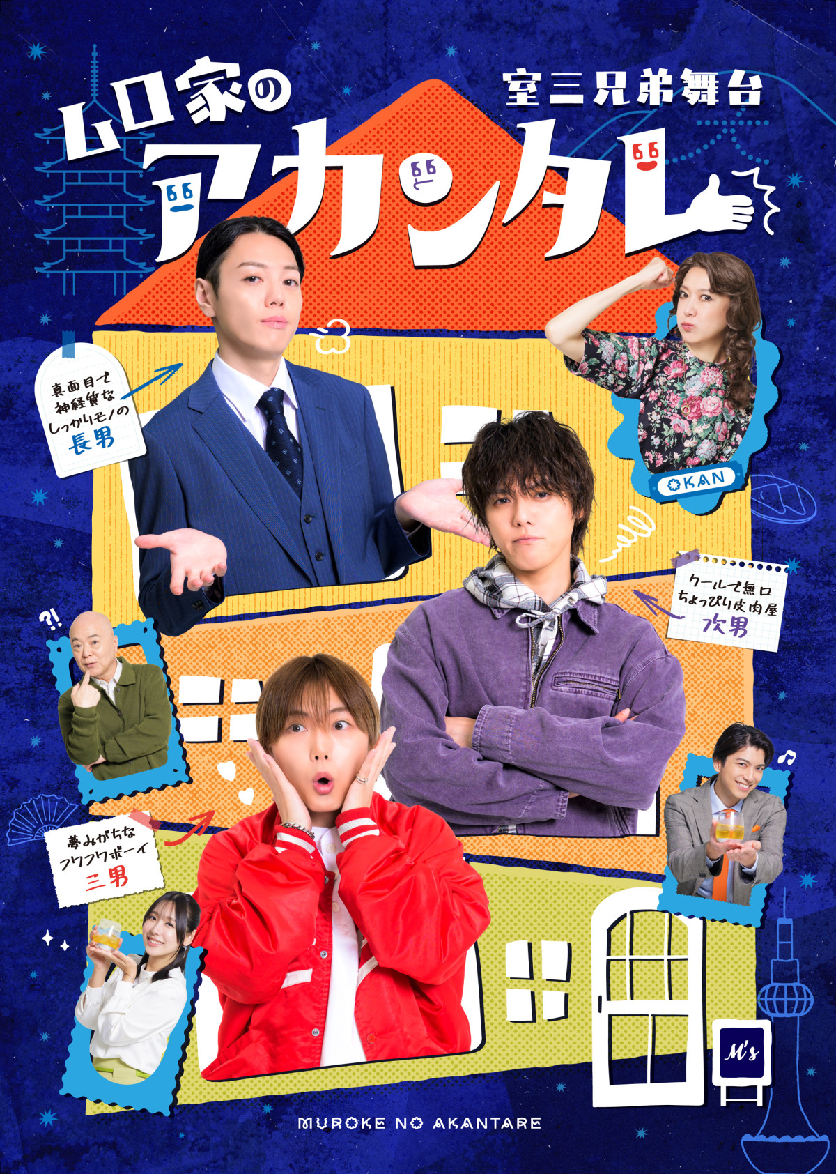 舞台『ムロ家のアカンタレ』メインビジュアル