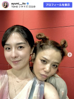 伊藤歩、映画『スワロウテイル 4Kリマスター』初日舞台挨拶のオフショット　※「伊藤歩」Instagram