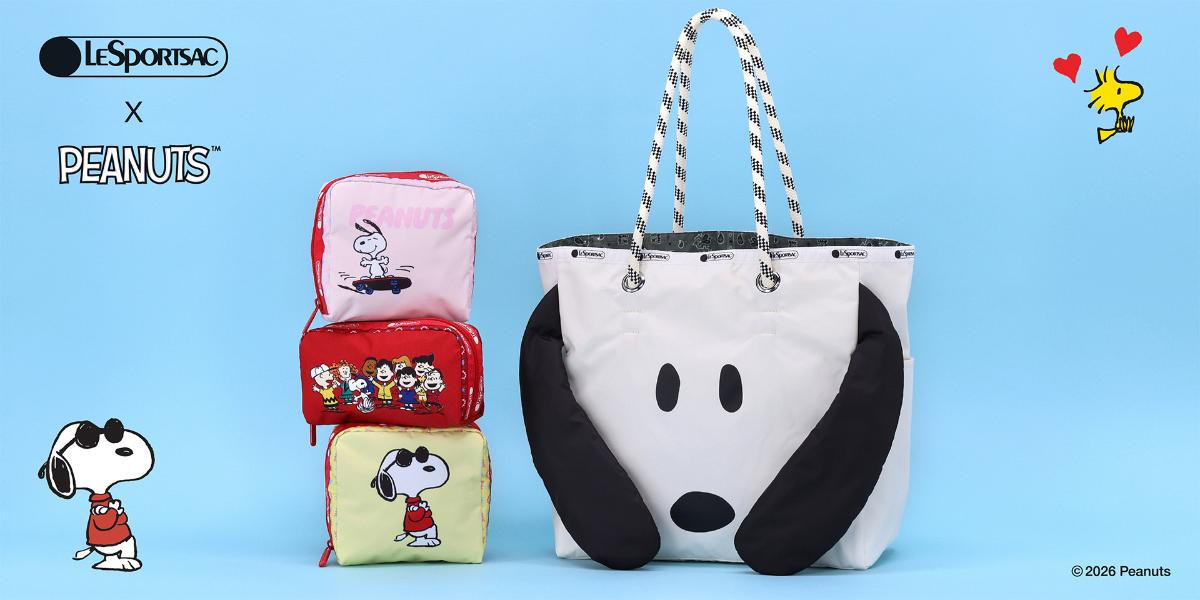 スヌーピーの顔が“トートバッグ”に! 『PEANUTS』×「レスポートサック」コラボがかわいい