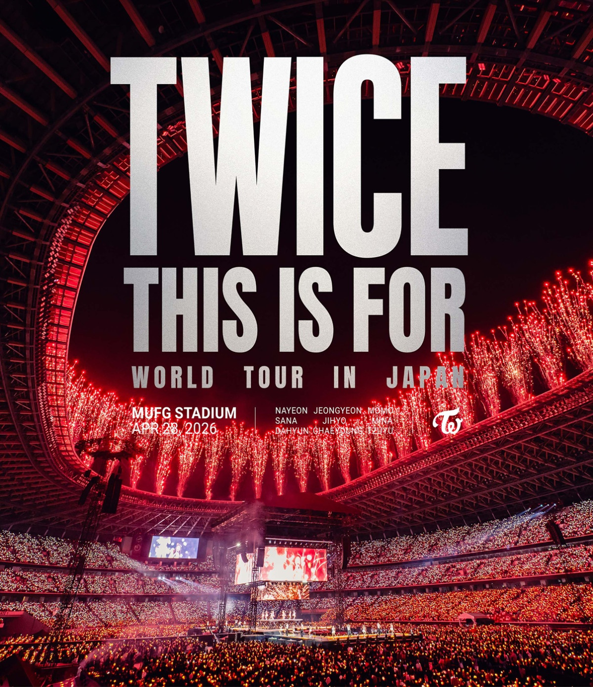 TWICE、自身最大規模のライブとなった国立競技場公演がブルーレイ／DVD化　12.2発売！