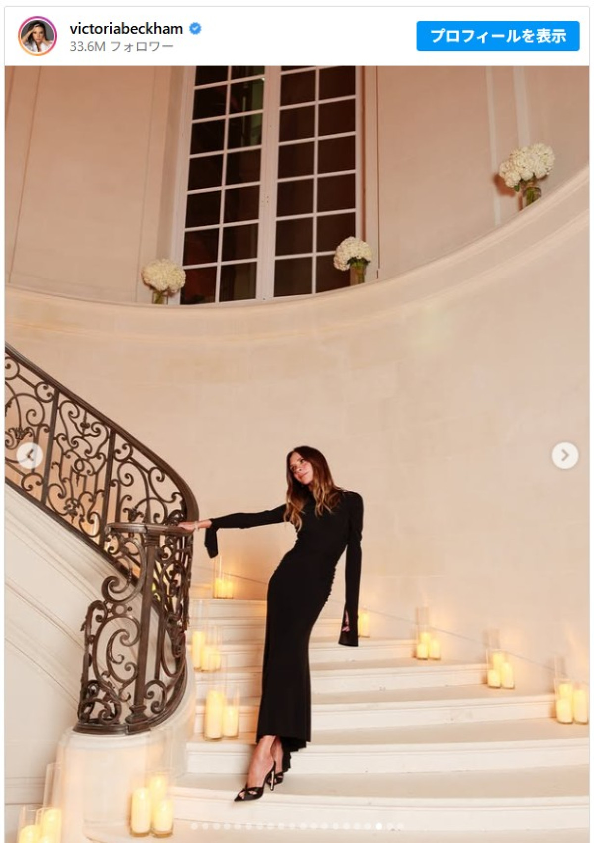 ベッカム一家、確執中の長男を除きパリに集結　母の栄誉に娘ハーパー「私の最大のお手本」