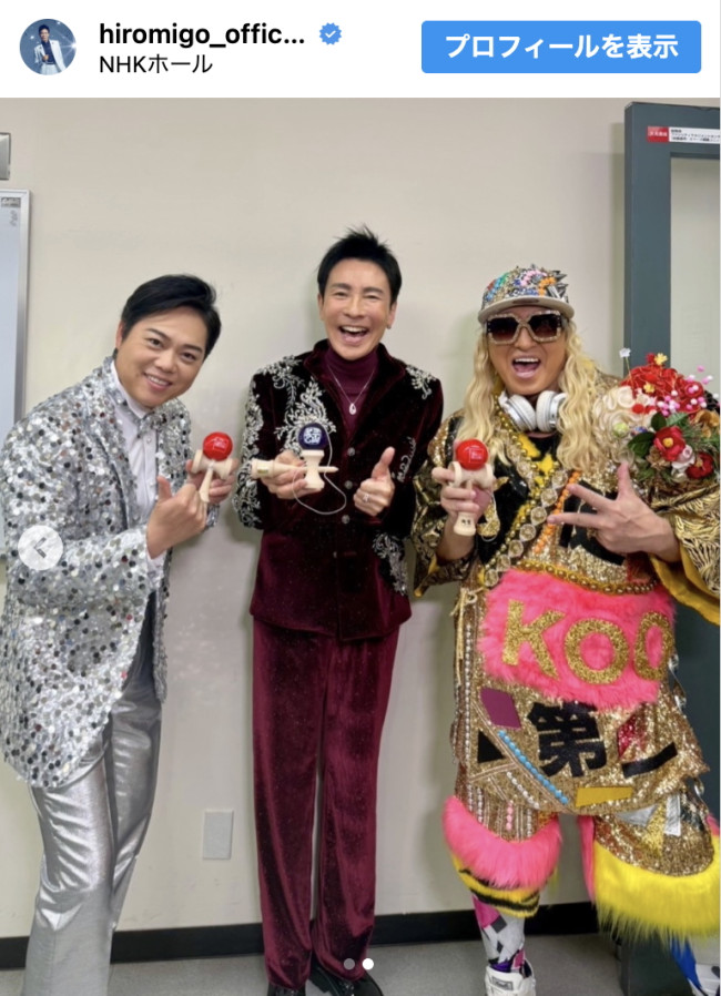 紅白“一区切り”の郷ひろみ、ちゃんみな＆HANAとの豪華ショットに反響