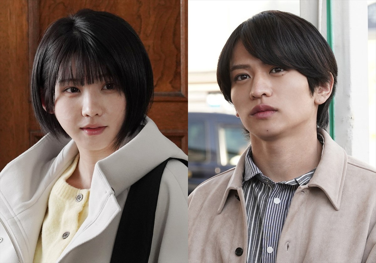 ドラマ『東京P.D. 警視庁広報2係』、（左から）えなこ、timelesz・猪俣周杜