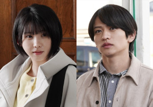 ドラマ『東京P.D. 警視庁広報2係』、（左から）えなこ、timelesz・猪俣周杜
