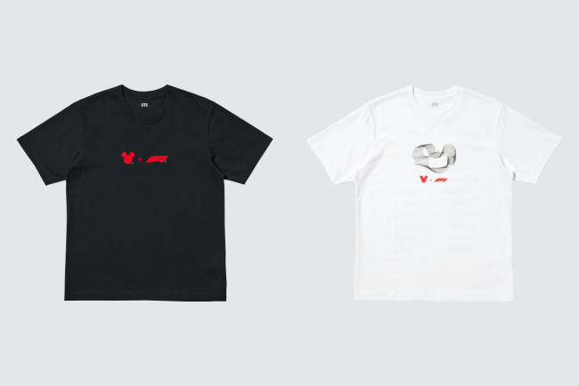 ユニクロ「UT」＆「Disney x Formula1」がコラボ！　レーストラックをイメージしたミッキーマウスがモチーフ