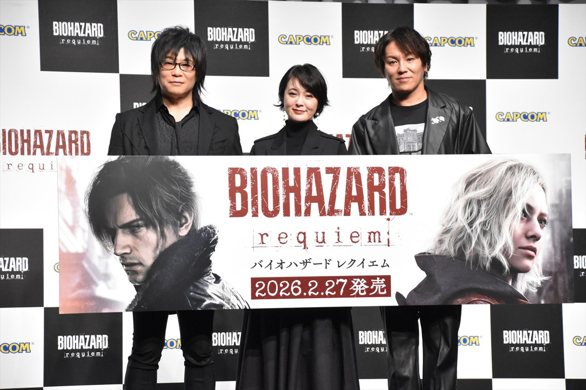 狩野英孝がゾンビとチェンソーを奪い合い「俺のだぞ！」　『バイオハザード レクイエム』完成披露発表会で絶叫