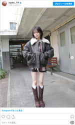 山本彩、短パンから美脚あらわ私服コーデ　※「山本彩」Instagram