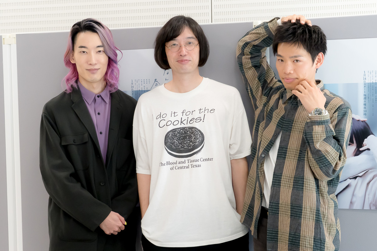 『冬のなんかさ、春のなんかね』トークイベントに登場した（左から）大島育宙、今泉力哉監督、かが屋・加賀翔