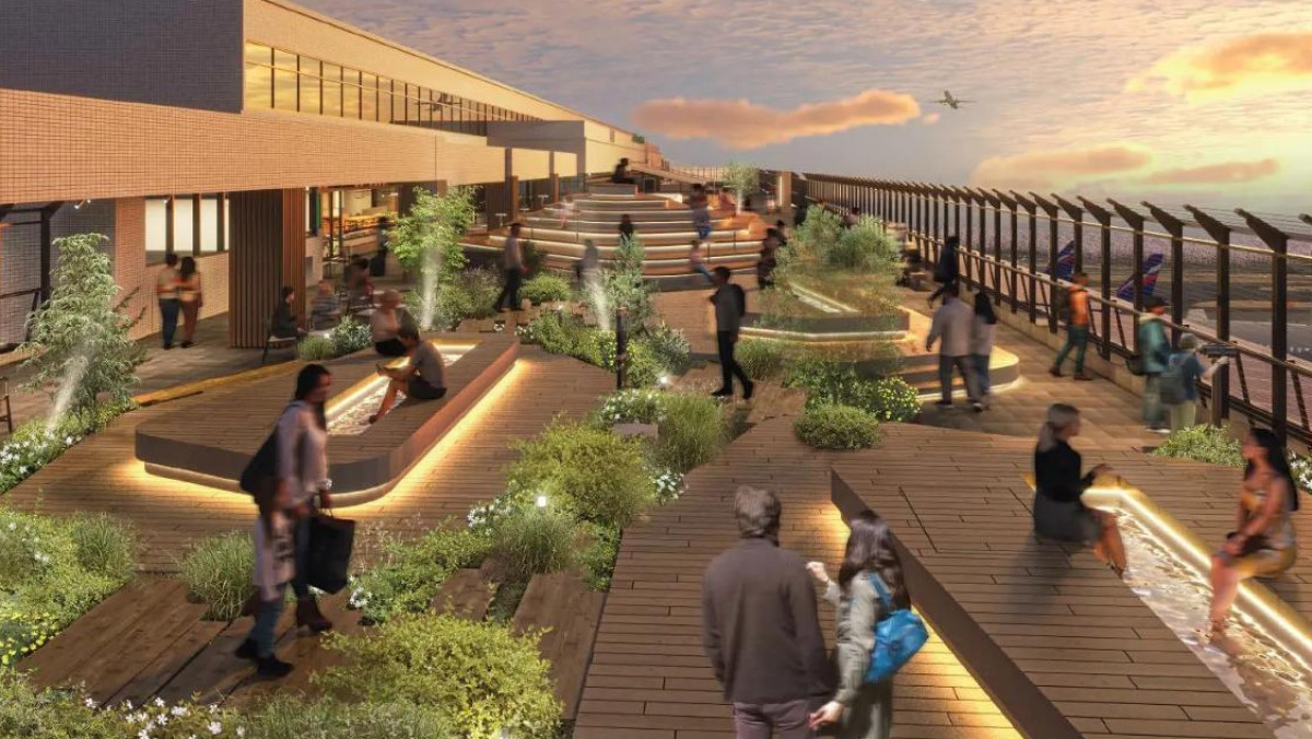 成田空港に新たな“足湯付き展望デッキ”登場