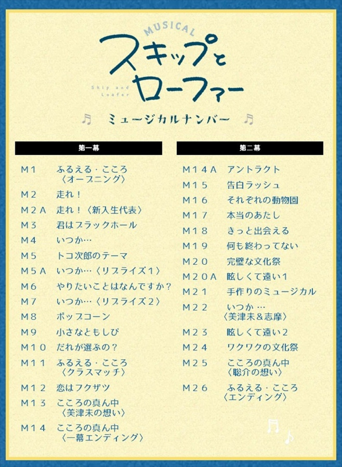 清水美依紗×吉高志音W主演ミュージカル『スキップとローファー』舞台写真到着　キャストメッセージも