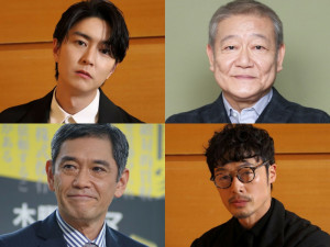 （左上から時計回りに）稲葉友、國村隼、和田聰宏、杉本哲太