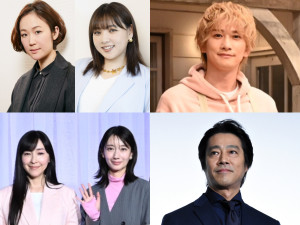 （左から時計回りで）黒木華、野呂佳代、町田啓太、堤真一、波瑠、麻生久美子