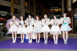 NTTドコモpresents“ナイトグラフィーイルミネーション by Galaxy with ME：I”点灯式に登壇したME：I