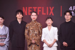 Netflixシリーズ『地獄に堕ちるわよ』の配信記念PARTYに出席した生田斗真、戸田恵梨香、伊藤沙莉、田村健太郎