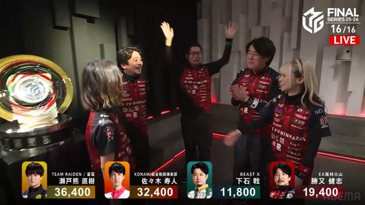 【Mリーグ】風林火山が史上2例目の完全優勝！　内川幸太郎は史上初の別チームで2度目のV