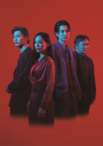 舞台『Yerma イェルマ』に出演する（左から）小林亮太、咲妃みゆ、渡邊圭祐、渡辺いっけい
