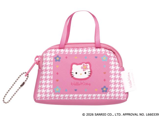サンリオ、“カオハナデザイン”のミニバッグがカプセルトイに登場へ！　千鳥格子＆花柄のエモかわいいデザイン