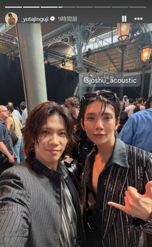Number_i 神宮寺勇太＆SEVENTEEN ジョシュアの豪華 2ショットに反響！　「世界線やッッッばい」「画面イケメンすぎる」