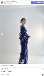 35歳になったことを報告する柏木由紀　※「柏木由紀」Instagram
