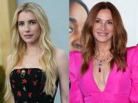 （左から）エマ・ロバーツ、叔母のジュリア・ロバーツ