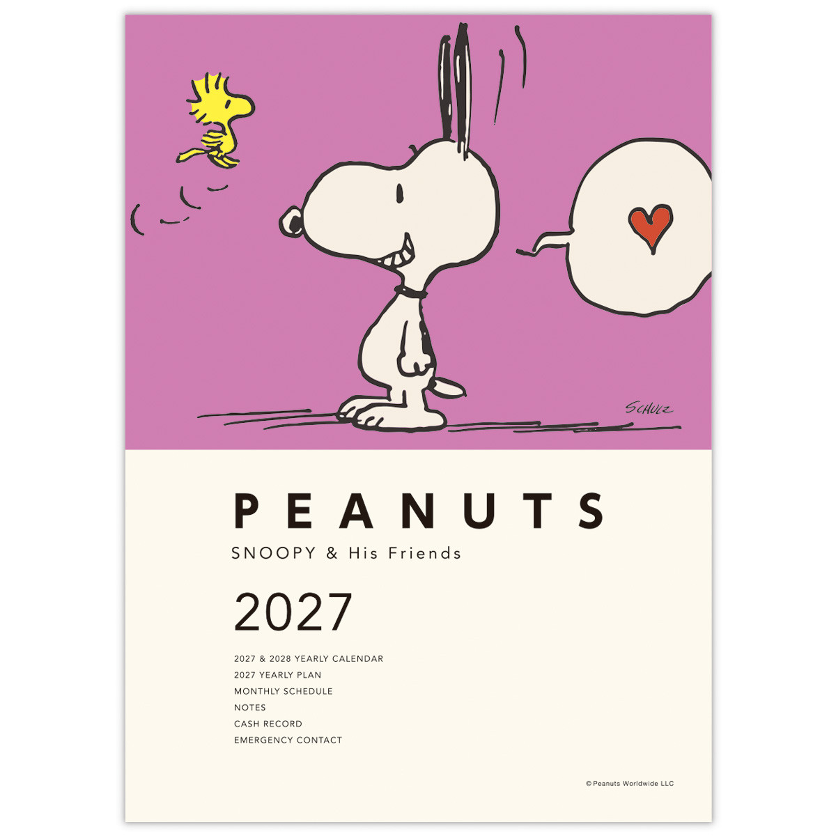 270730_『PEANUTS』2027年版カレンダー＆ダイアリー