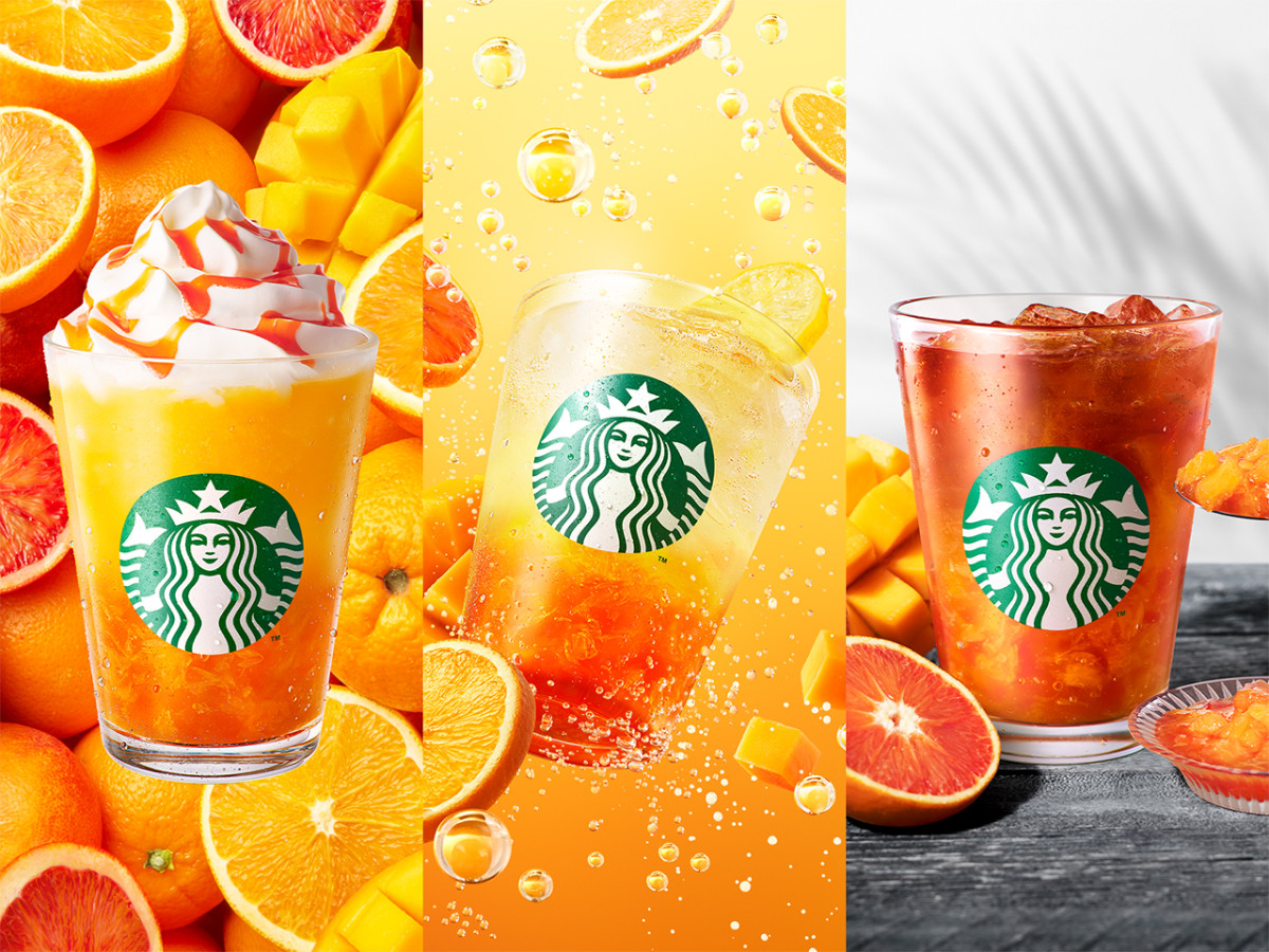 スタバ新作はオレンジ&マンゴーが主役! フラペチーノなど3種のビバレッジ登場