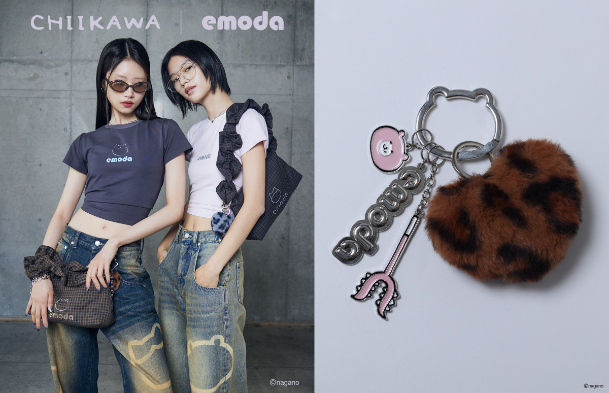 『ちいかわ』×「EMODA」がコラボ! ミニTシャツやジーンズなど全5種のアイテムを展開