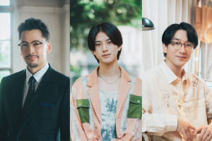 ドラマ『恋をするなら二度目が上等 season2』に出演する（左から）深水元基、阿久根温世（ICEx）、大貫勇輔
