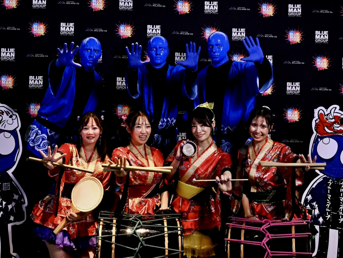 ブルーマン、3年連続「歌舞伎町BON ODORI」コラボ　真夏の歌舞伎町を青く染める