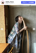 沢井美優、口を隠しながら笑う“癖”を告白　※「沢井美優」Instagram
