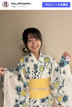 白山乃愛、浴衣姿を披露　※「白山乃愛」Instagram