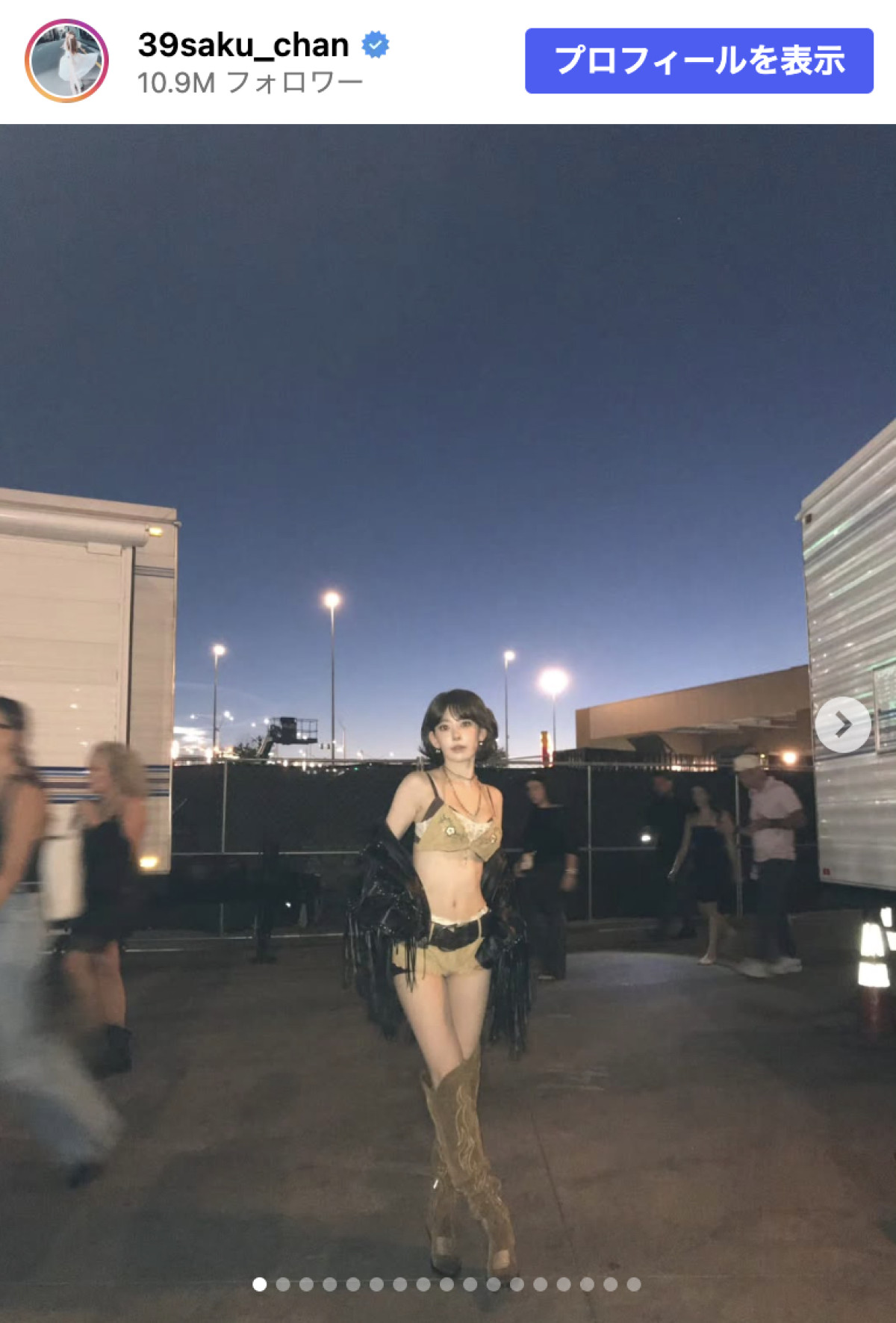LE SSERAFIM・SAKURA、抜群スタイルのステージ衣装に反響「最高すぎる」