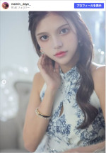 キャバ嬢姿のまりりん　※「まりりん」Instagram