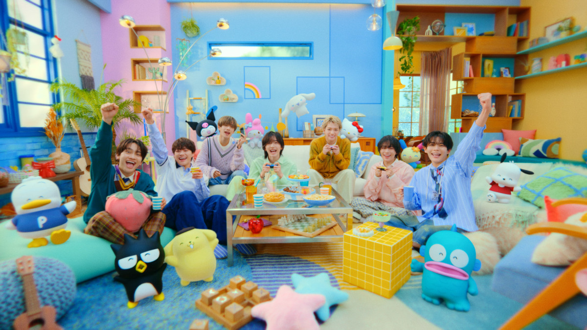 なにわ男子、サンリオキャラクターとわいわいパーティ　「サンリオ パーティランド」新TVCM出演