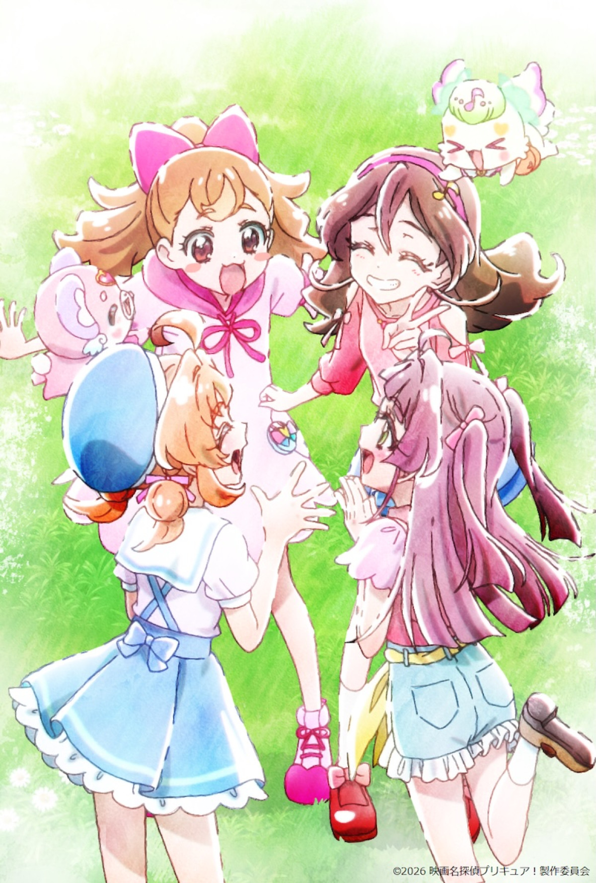 『映画名探偵プリキュア！』エンディングイラスト2種解禁！　入場者特典プリクラ風ステッカーの配布も決定