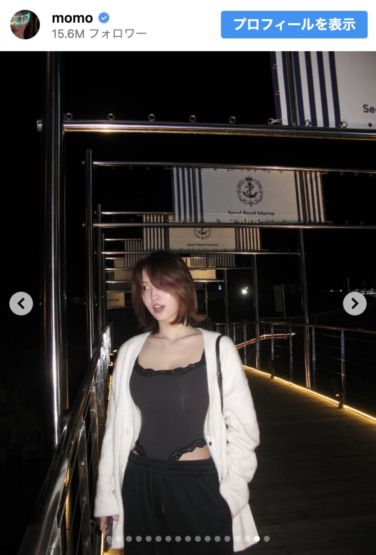 タイトなコーデ披露のTWICE・モモに反響「美しくカッコイイ」「大好き」