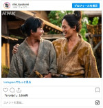 （左から）小一郎（仲野太賀）、藤吉郎（#池松壮亮） ※大河ドラマ『豊臣兄弟！』インスタグラム