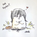 映画『私がビーバーになる時』ダニエル・チョン監督から芳根京子に贈られたイラスト