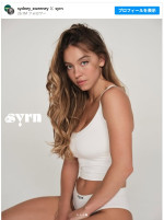 下着ブランド「SYRN」をローンチしたシドニー・スウィーニー　※「シドニー・スウィーニー」インスタグラム